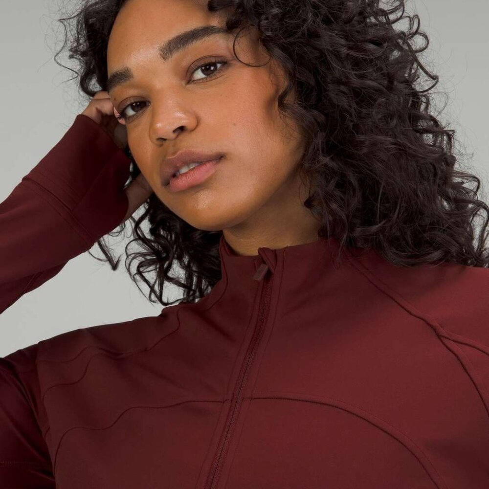 Lululemon Nulu Cropped Define Jacket - Red Merlot (garnet/ burgundy color)